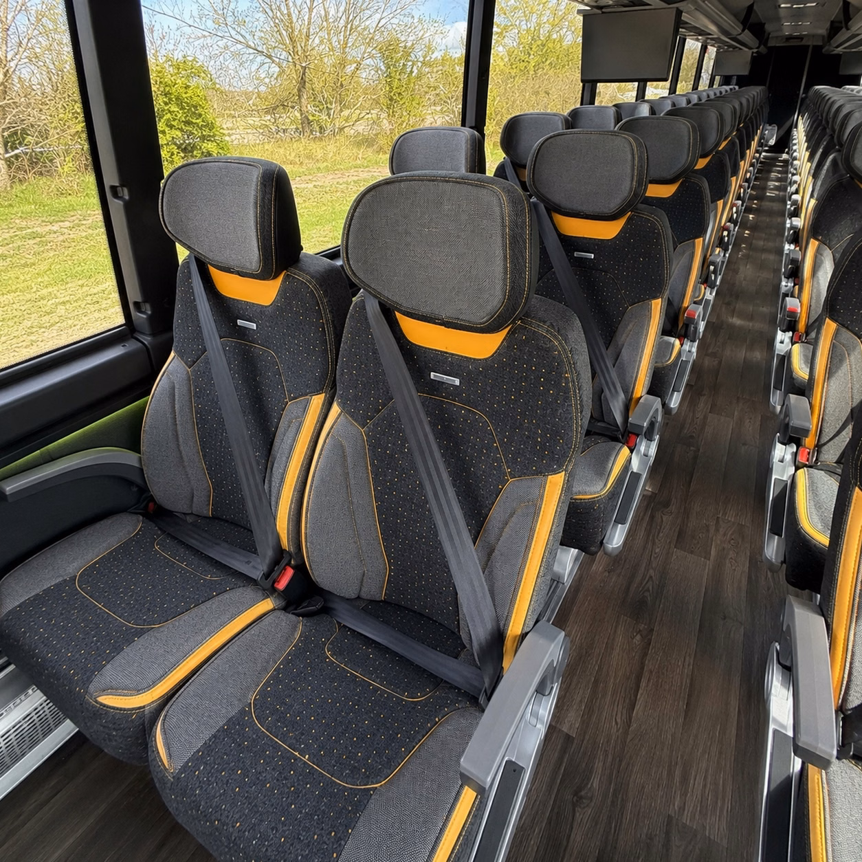brentwood charter bus rental inside