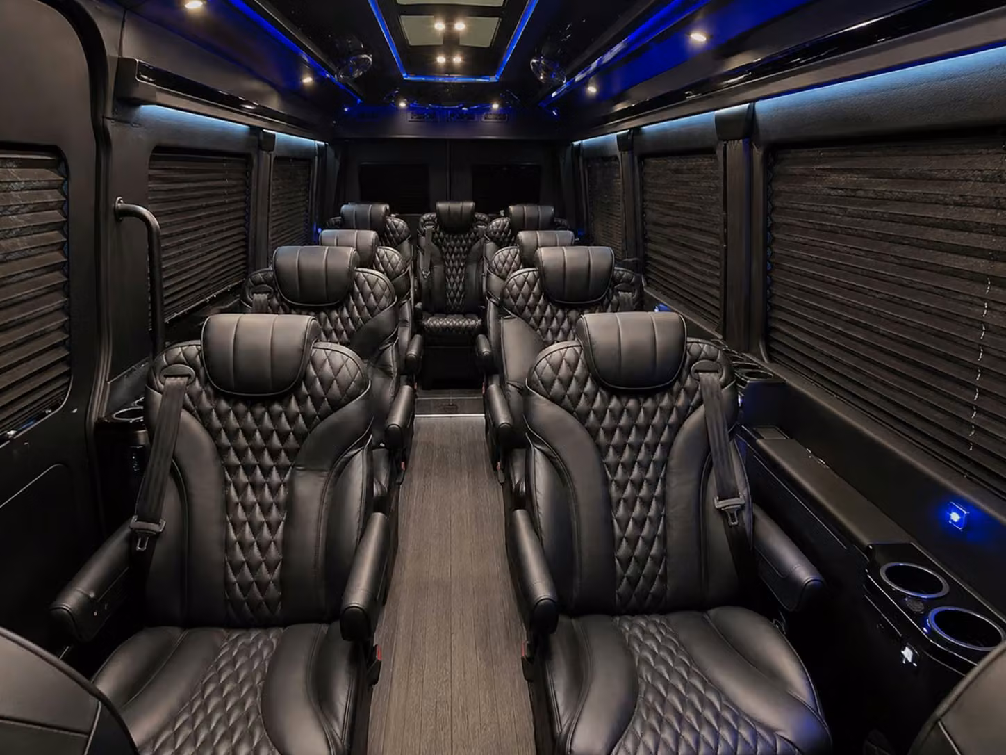 sprinter van with driver inside
